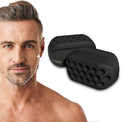 XBY-US Jawline Exerciser for Men & Women,3 Resistance Levels (6pcs)  Silicone Jaw Exerciser Tablet,Powerful Jaw Trainer & Face Exerciser,Slims  &Tones the Face, Black