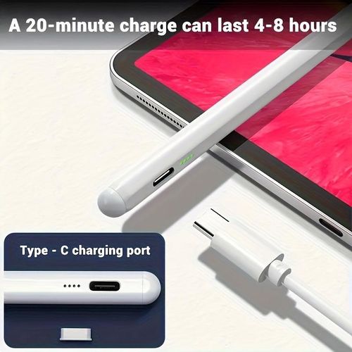 UNIVERSAL STANDARD White Universal Stylus Pencil For Android IOS Windows Capacitive Screen Touch Pen For iPad Apple Pencil For Huawei Xiaomi Tablet Pen - image 3