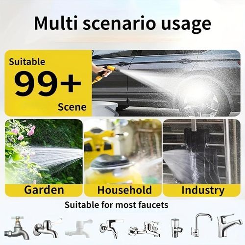 product_image_name-Generic-A Set of 15M Retractable Automotive Tools, Car Cleaning G un, Garden Hose, Equipped with a High-Pressure Nozzle, Versatile Watering G un, Car Wash Tool Kit-5