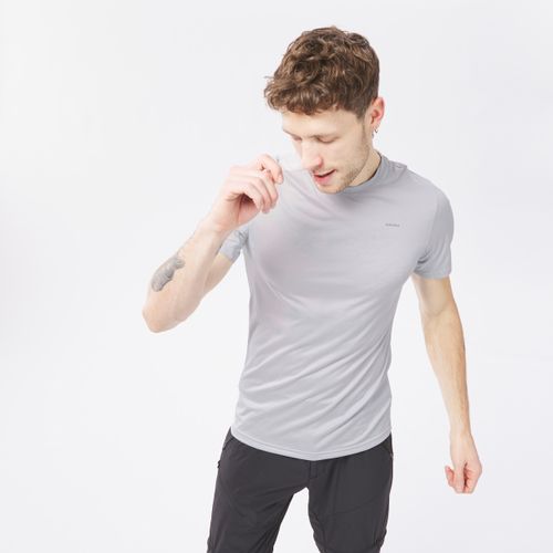 product_image_name-Quechua-Men's Synthetic Short-sleeved Hiking T-shirt Mh100-1