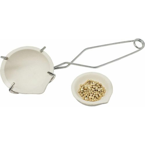 product_image_name-Rak Ceramics-Ceramic Crucible Bowl, 4 Pcs Quartz Melting Dishes Pot for Melting Casting Refining Gold Silver Brass Alloy, 100g-1