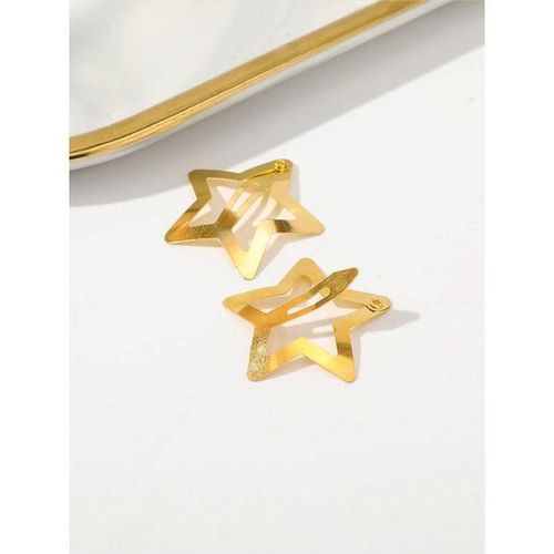 product_image_name-Generic-10pcs 3cm Gold Five-Pointed Star Shaped Hair Clips Made Olloy Street-3