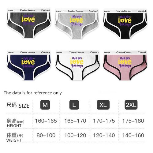 Shop Generic This Girl Love Vikings Print Women's Intimates Cute