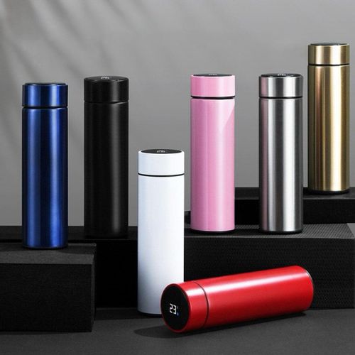 Generic 500ML Stainless Steel Smart Temperature Display Vacuum Flask – Pink - image 3