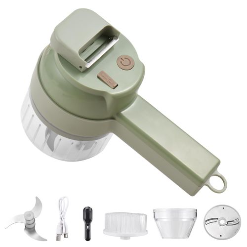 Vegetable Chopper 4 in 1 Handheld Electric Food Chopper Set Wireless Vegetable  Cutter Set with USB Powered for Garlic Chili Onion Celery Ginger Meat