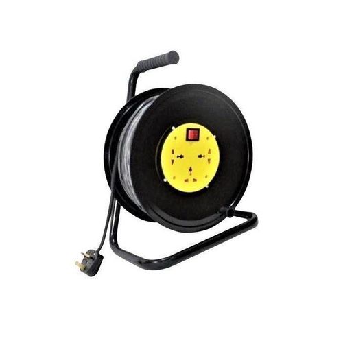 product_image_name-Generic-Heavy Duty Cord Reel Extension Board,25Meters(Yellow/Black)-1