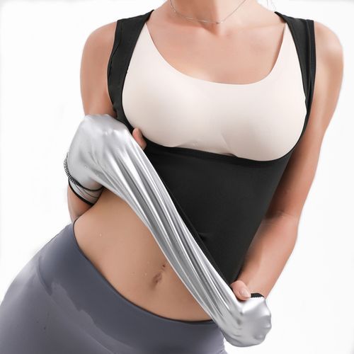 Shop Generic Women Sauna Shaper Pants Thermo Sweat Shapewear Tank Tops  Slimming Sauna Vest Waist Trainer Corset Gym Fitness Workout Shirt Online