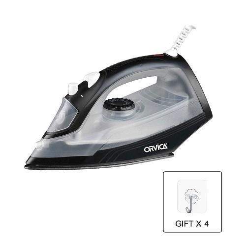 product_image_name-Generic-1200W - High Professional Portable Steam Iron - Black Gift Hook 4pieces-1