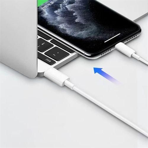 Generic TYPE-C to Iphone 1M Data Cable iPhone Phone Fast Charging Cable - White - image 2