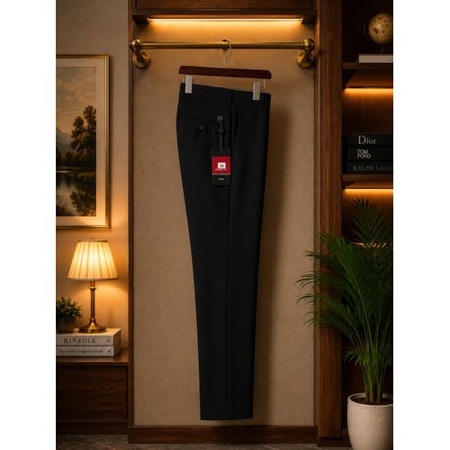 Fashion Men's Classic Formal Trousers – Black