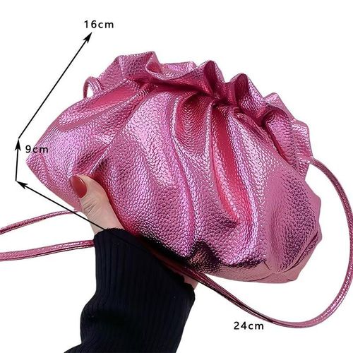 product_image_name-Fashion-Women Crossbody Bag Leather HandBag For Ladies Clutch Pink-5