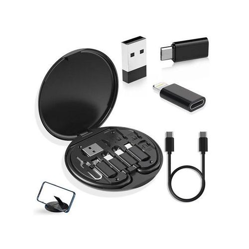 Generic 60W Multifunction Fast Charging Data Cable Set - Black