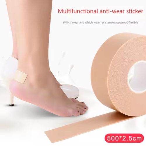 product_image_name-Generic-2.5CM*5M Silicone Gel Blister Bandages - Heel Protector Tape for Foot, Hand & Toe, Shoe Friction Relief, Blister Prevention-5