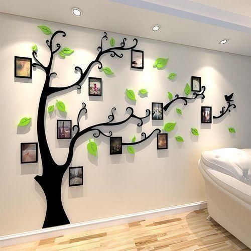 Generic 3D Tree Wall Stickers, DIY Photo Frame Stickers, Decorative Wall Art