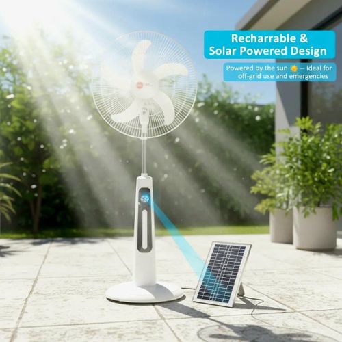 product_image_name-Generic-18-Inch Solar Rechargeable Standing Fan with LED Light & USB Ports -2