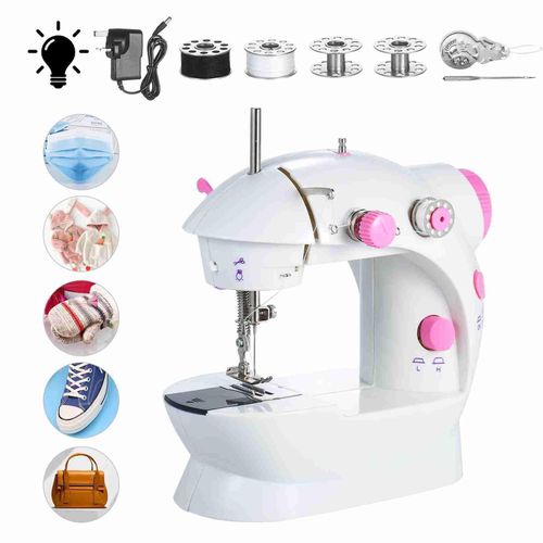 Generic Mini Sewing Machine 2 Speeds Double Thread LED Light - image 2