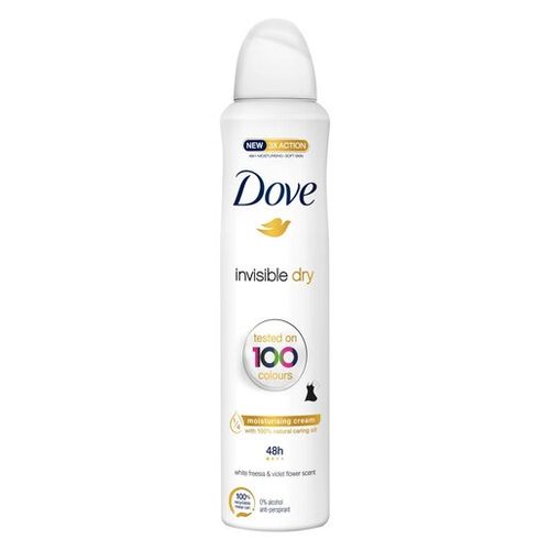 Dove Spray Invisible Dry - 250ml + Free Dove Bar Soap 25g - image 2