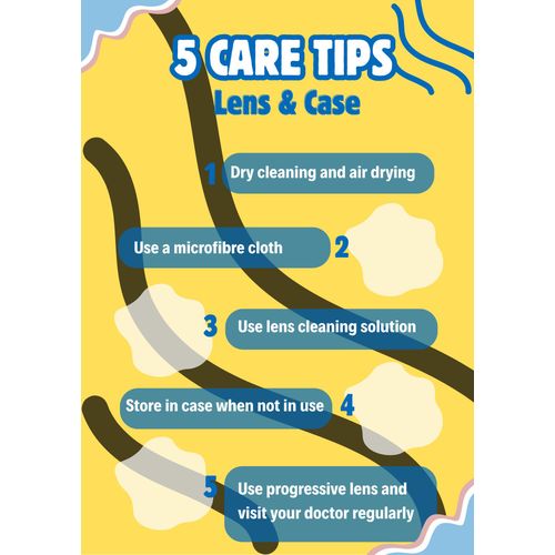 product_image_name-Greenlife-Premium Eye Glasses Case Set (1 Case + 1 Cleaning Cloth) – Durable Fabric Shell with Microfiber Cloth-Blue (FREE GIFT ON PREPAID)-4