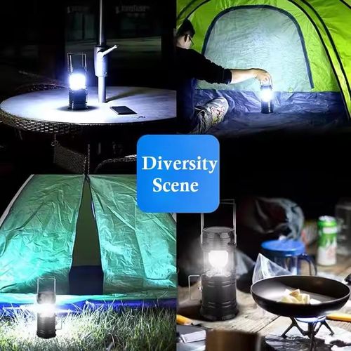 product_image_name-Generic-Rechargeable solar-powered LED extendable flashlight, portable outdoor climbing tent,  camping lamp-7