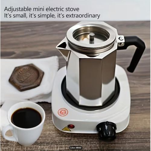 product_image_name-LICUE-Tabletop Electric Stove-1000W,Electric Stove, Small Electric Tea Stove, Suitable for Various Pots, Portable, Multi-Level Adjustable, Black Square Round, Easy to Clean-6