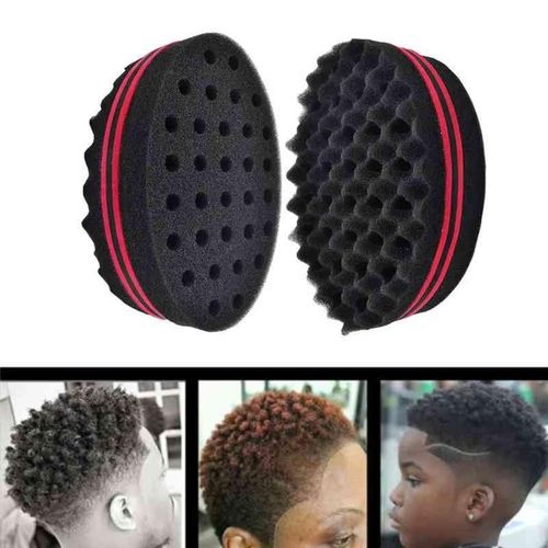 product_image_name-Generic-Double Sides Magic Twist Hair Brush Sponge Brush for Natural Afro Coil Wave Dread Sponge Brushes Hair Braiding-3