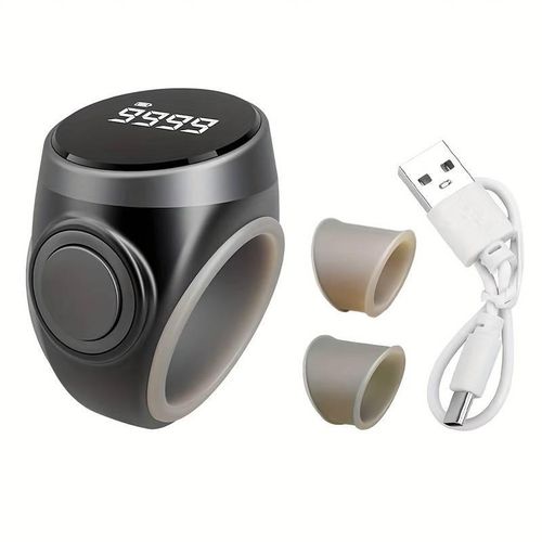 product_image_name-Generic-OLED Display Counting Ring, with Skin-friendly Silicone Adjustable Ring, Easy to Use, Type-C Charging Interface, Long Battery Lif-1