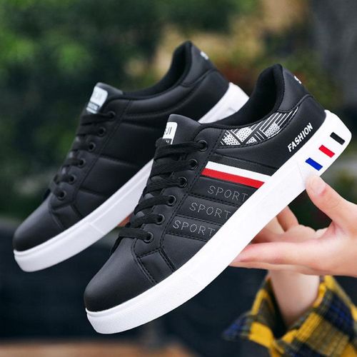 product_image_name-AIDAILU-Men Sneakers Causal Breathable Male Classics Sport Board Shoes Walking Shoes - Black-4
