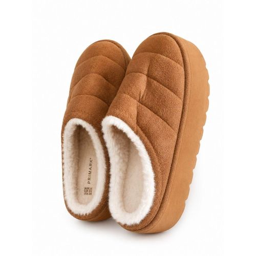 Generic Lightweight Comfy Fluffy Fur Platform Suede Boot Shoe- Brown - image 4