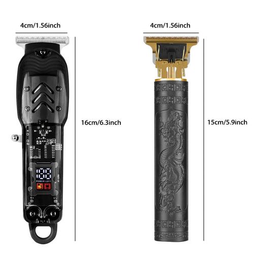 product_image_name-TOUPHY-2pcs Men's Hair Clippers/Wireless Hair Cutting Kit-4