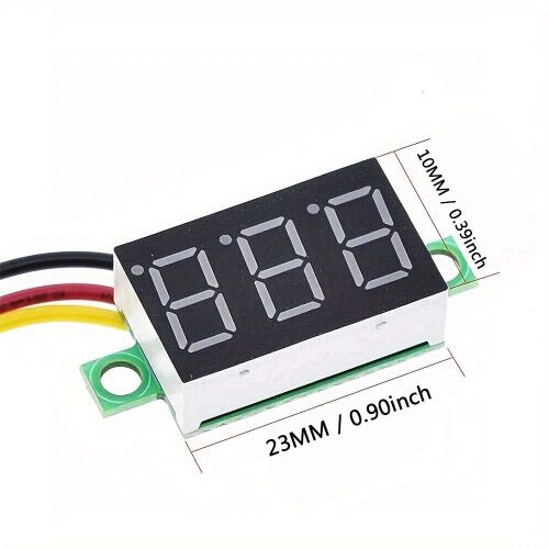 Generic 0.28 Inch Mini Digital DC Voltmeter 0-100V LED Panel Meter,Red - image 5