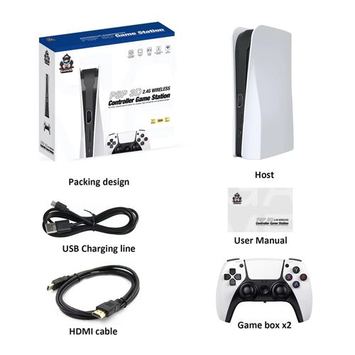 product_image_name-Generic-Q10 Retro 8K Video Retro Game Console 128GB 20000 Games With 2 Controllers - White-6