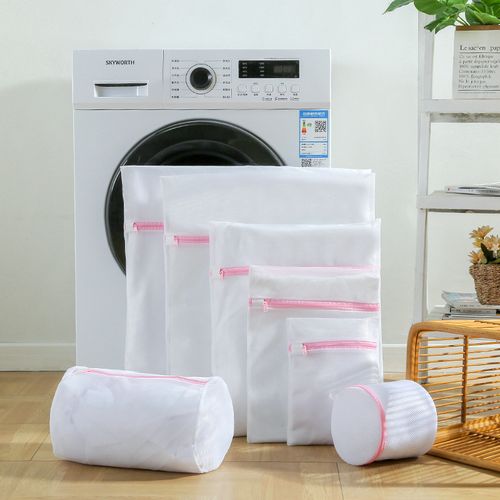 Shop Generic Laundry Wash Bags Foldable Zpered Mesh Delicates Lingerie Bra  Sock Underwear Clothes Protection Net For Washing Machine 30x40CM Online