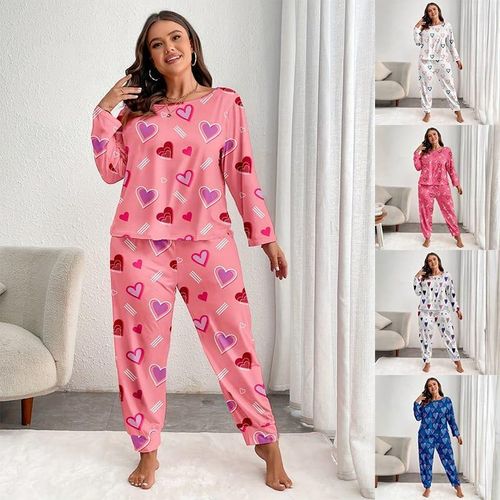 Fashion Women's 2-piece Long Sleeve Pajama Set - image 2