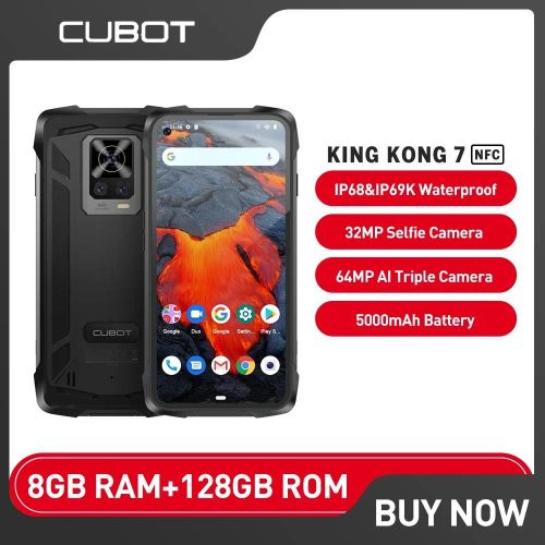 6.36'' Cubot King Kong 7 Octa Core 8GB+128GB NFC IP68/ IP69K Phone 64MP  5000mAh
