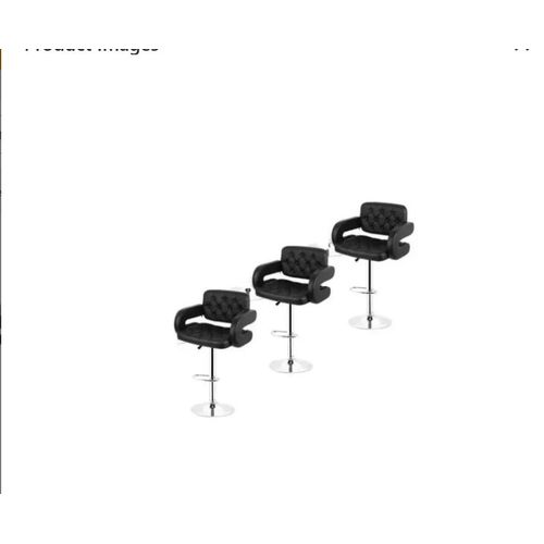 product_image_name-White Label-Set Of 3 High Class Swivel Adjustable Bar Stool - (Black)-1