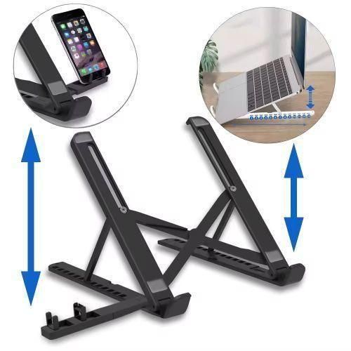 Fashion Laptops Stand + Detachable Mobile Stand - Black - image 4