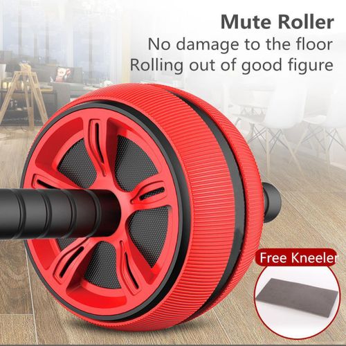 product_image_name-White Label-Abdominal Muscle Fitness Wheel Roller- Red/Black-8