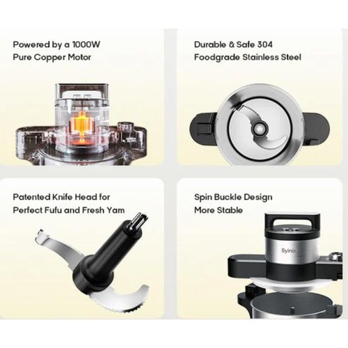 product_image_name-Synix-6L Automatic Swallow Maker Fufu pounding blender 1200W - Silver/ Black-6