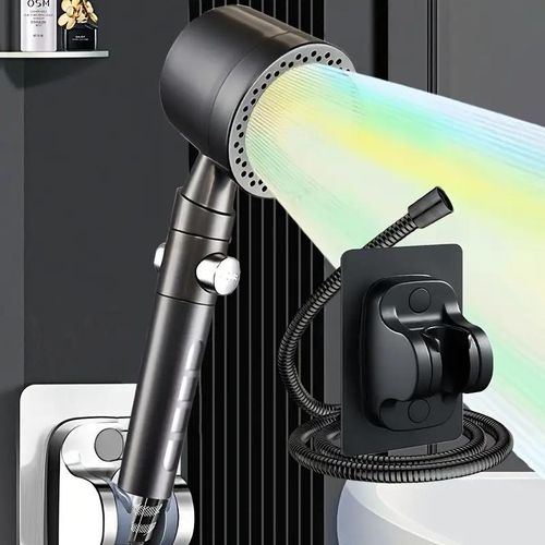 product_image_name-Generic-High-pressure handheld shower head with 1.5m hose and 5 adjustable water flow modes-3