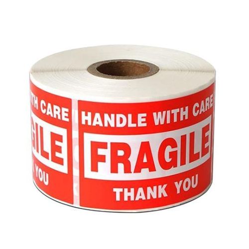 AD Packaging 'Fragile Sticker' Roll for Packaging - Multicolour - image 2