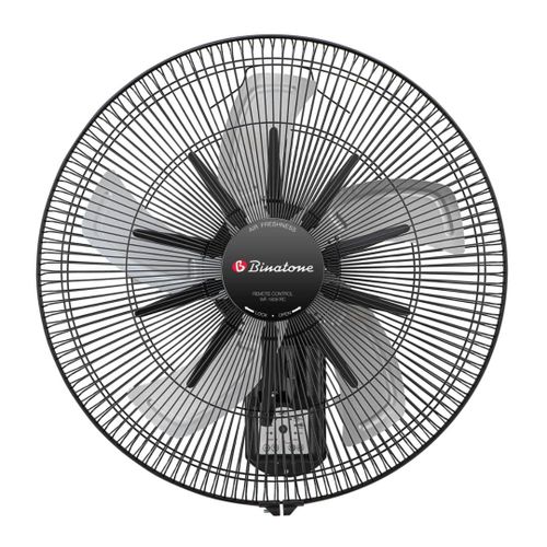 Binatone WF-1808RC 18" High Quality Electric Wall Fan with Remote Control - Black