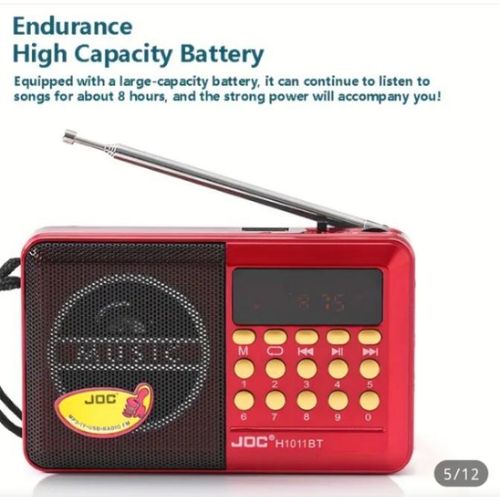 product_image_name-AD-Digital Portable Radio - Red-2