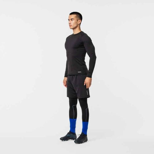 product_image_name-Decathlon-Adult Long-sleeved Thermal Football Base Layer Top Keepcomfort 100 - Black-6