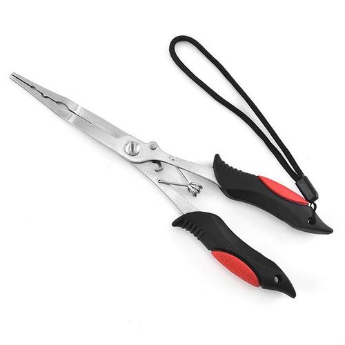 Shop Generic Portable Fishing Line Cutter Pliers Stainless Steel Fishing  Scissors Comfortable Grip Self-Locking Buckle Fishing Tool Online