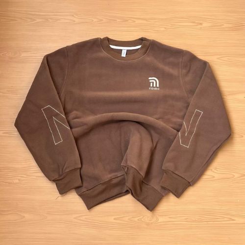 product_image_name-Generic-Classic Brown Crew Neck Tee - Premium Quality Round Neck Hoodie-3