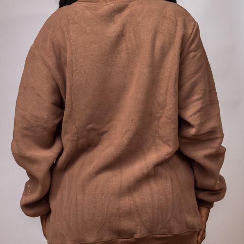 product_image_name-Generic-Classic Brown Crew Neck Tee - Premium Quality Round Neck Hoodie-4