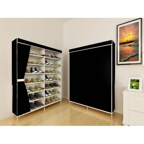 Lindy 14 Tier Shoe Wardrobe - Black