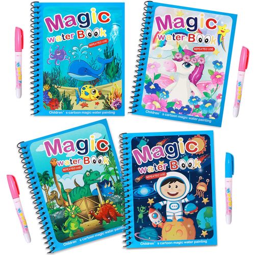 Shop Generic Magical Water Drawing Book Toys Variety of Themes Reusable  Coloring Magic Water Drawing Book Early Education Toys for Children Online