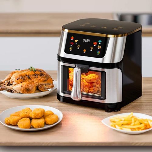 product_image_name-SILVER CREST-12L Digital Air Fryer - 2800W Stainless Steel with Viewing Window-1
