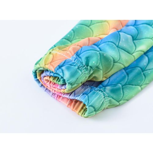 JOMAKE Fish scale pattern leggings for girls aged 2-9 - image 3